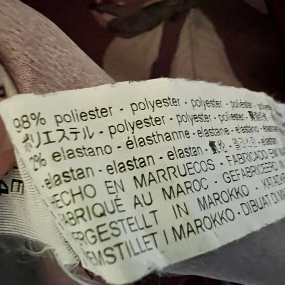 Zara Burgundy Floral Print Jumpsuit Size Small - Picture 13 of 13